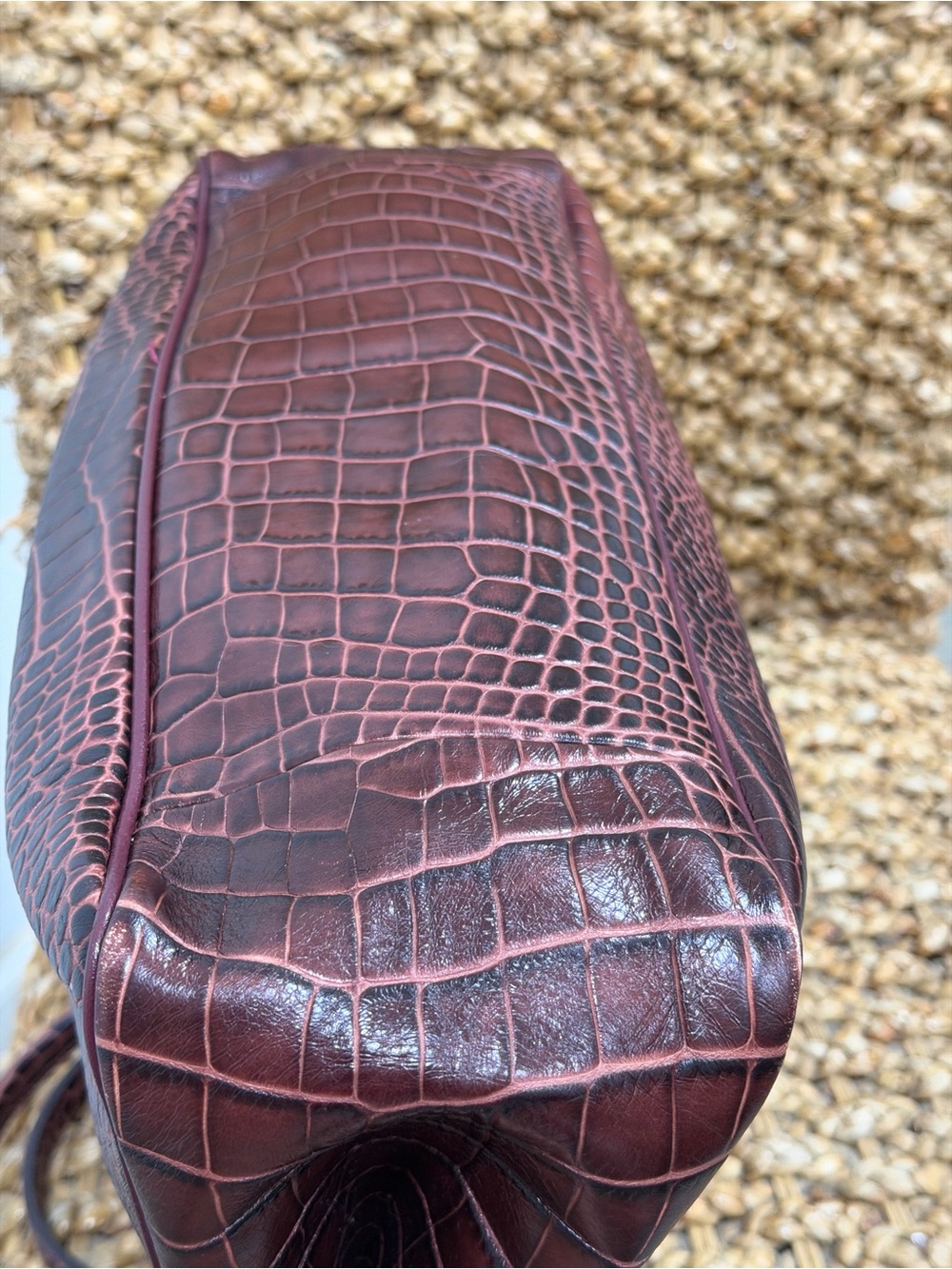 Longchamp Roseau Tote Crocodile-Embossed Leather - Picture 10 of 12